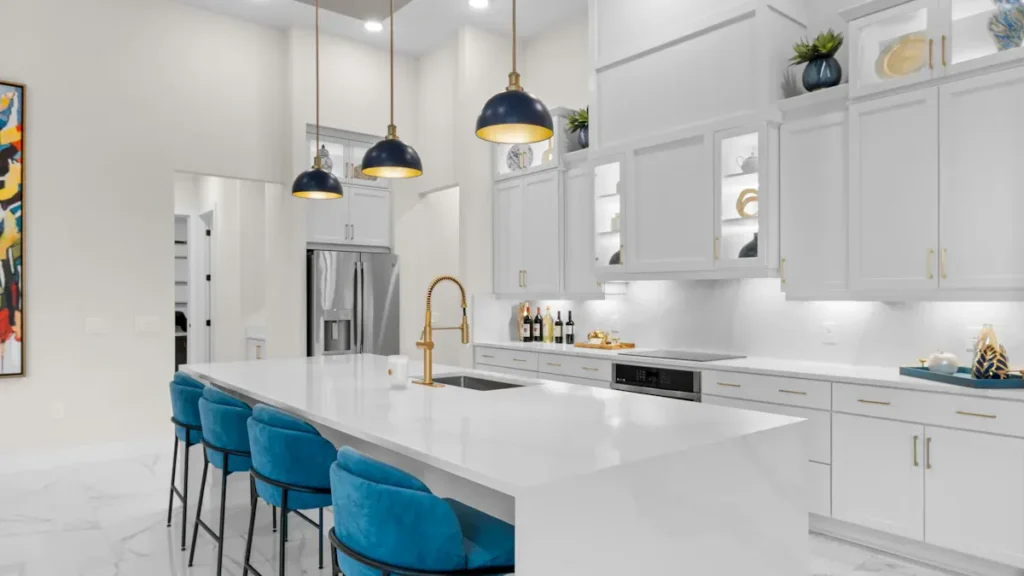 white kitchen cabinet cover