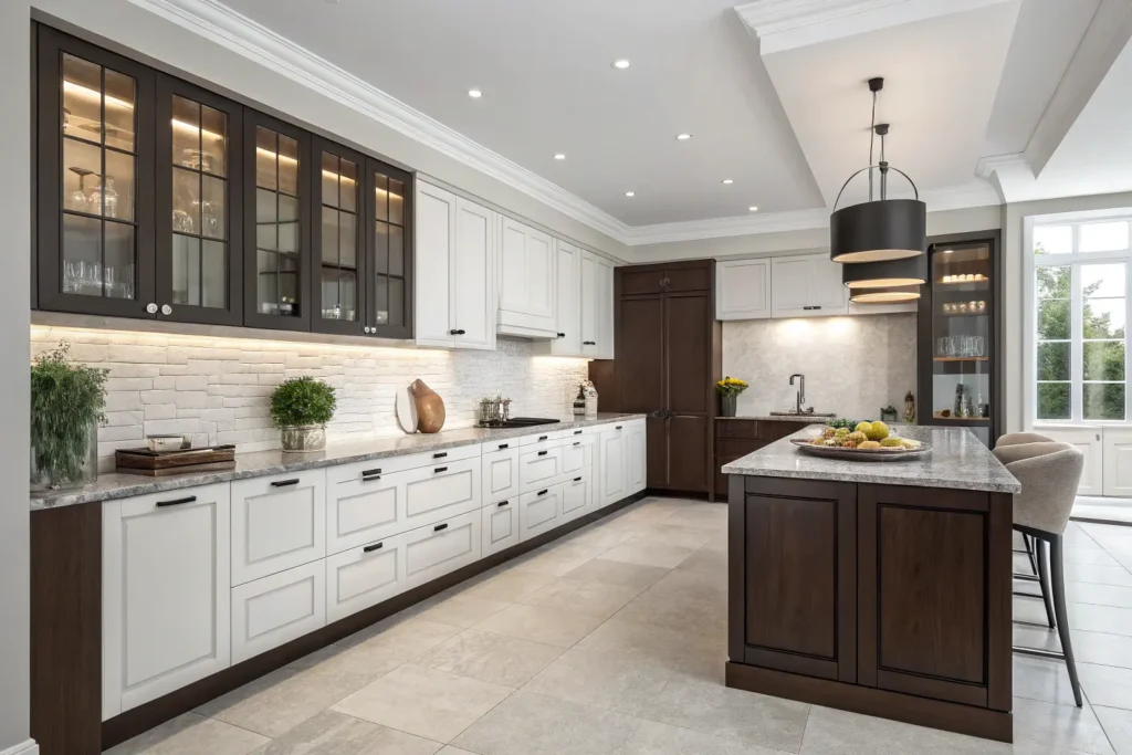 Two-tone kitchen cabinets