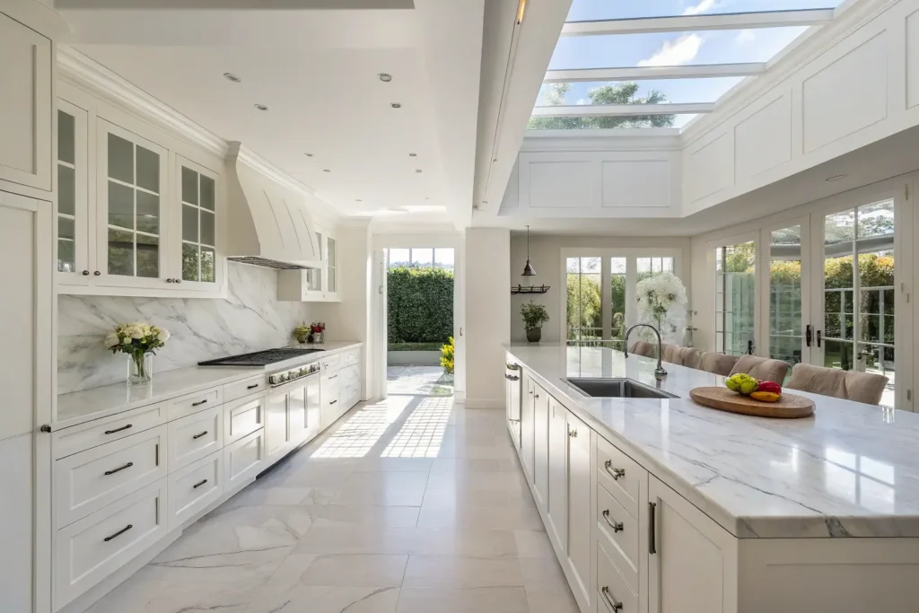 White kitchen cabinets