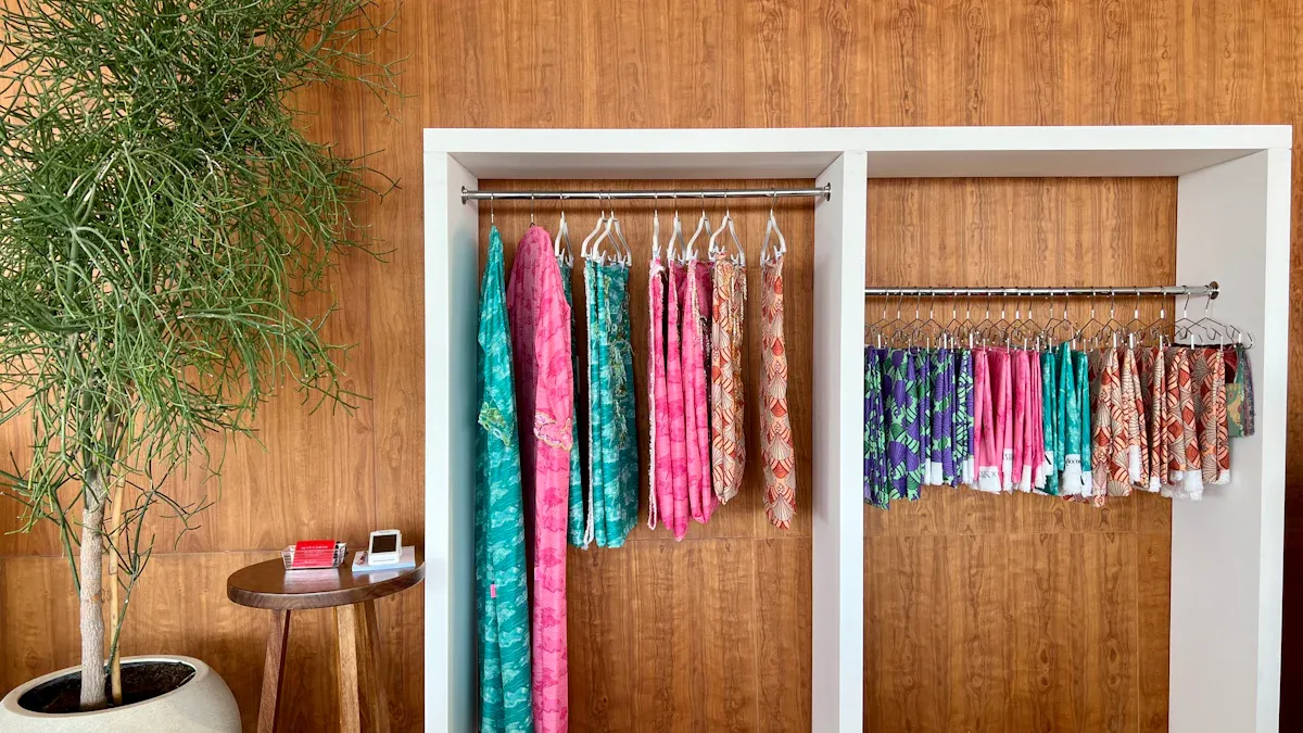 Curtains as Closet Doors