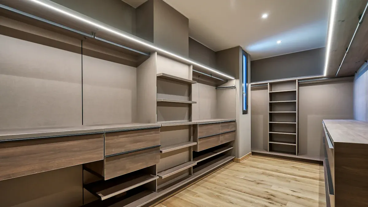 Minimum Size for Walk-In Closet by Layout Type