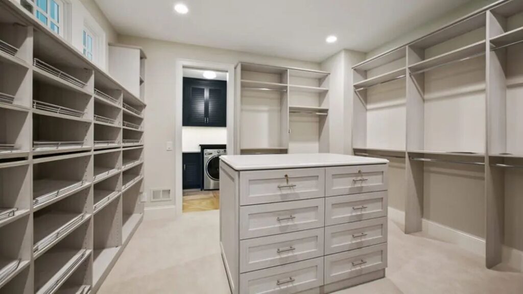Raised-Panel Walk-In Closet
