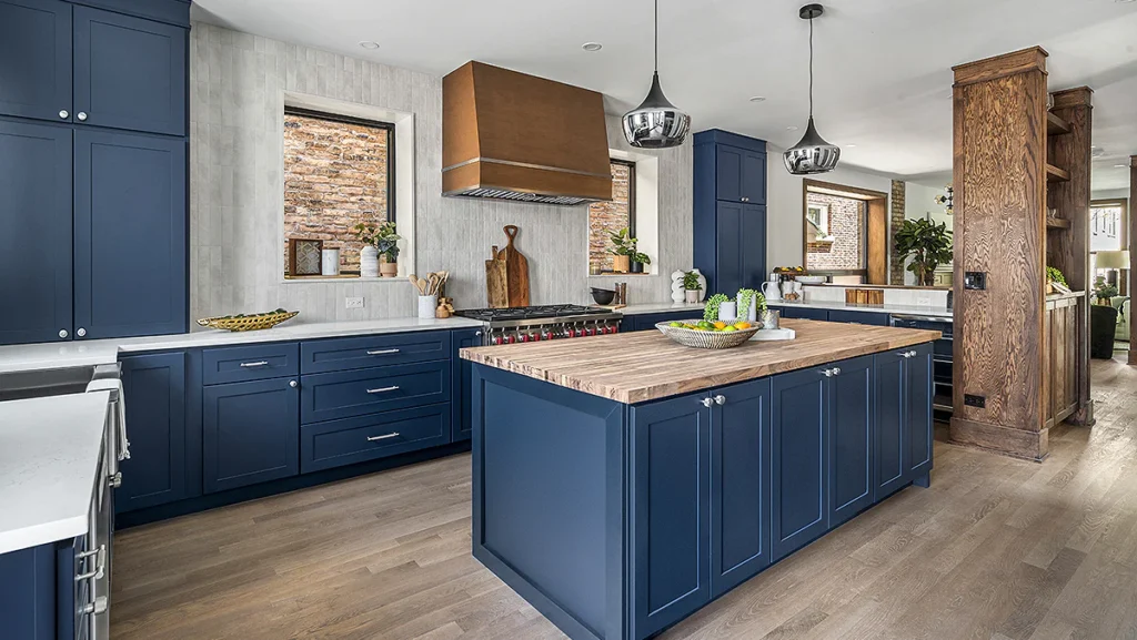 Blue Kitchen Cabinets - 3