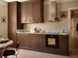 Brown Kitchen Cabinets - 2