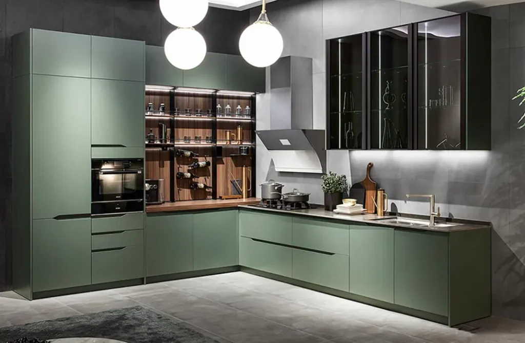 Lacquer Kitchen Cabinets