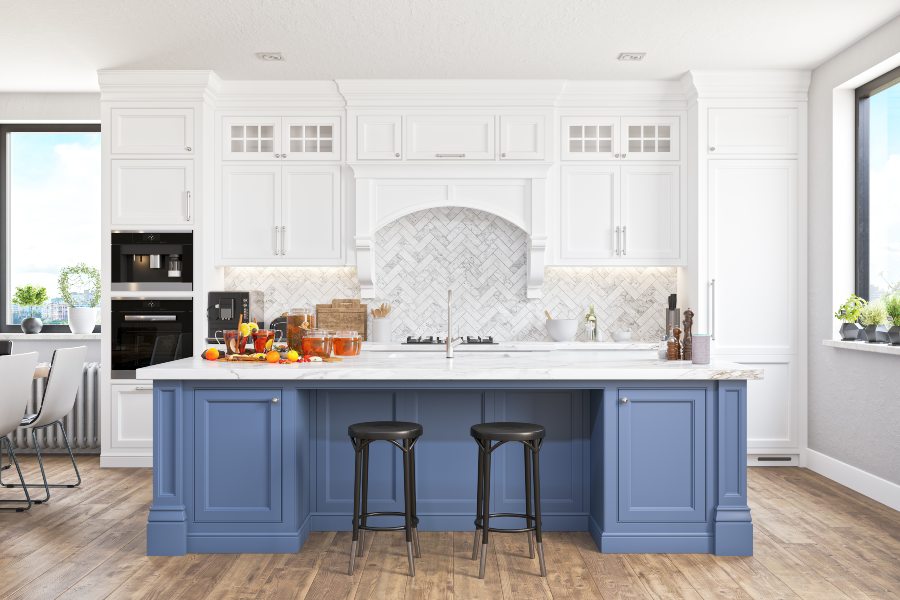 Island-Centered Kitchen Cabinets