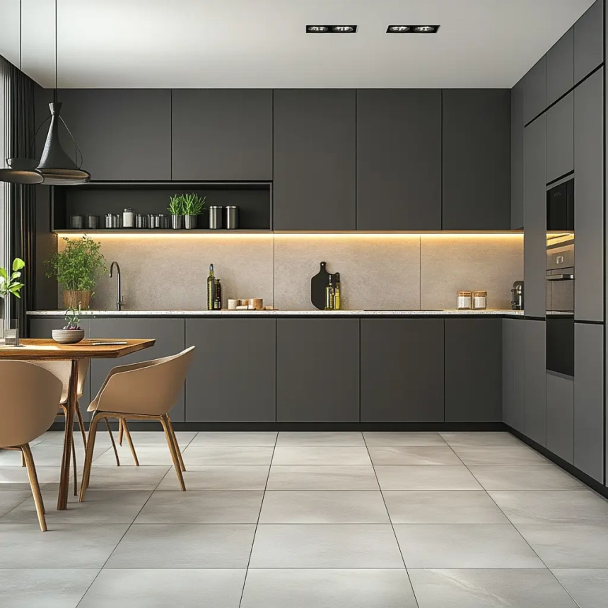 Modern Matte Finish Cabinets