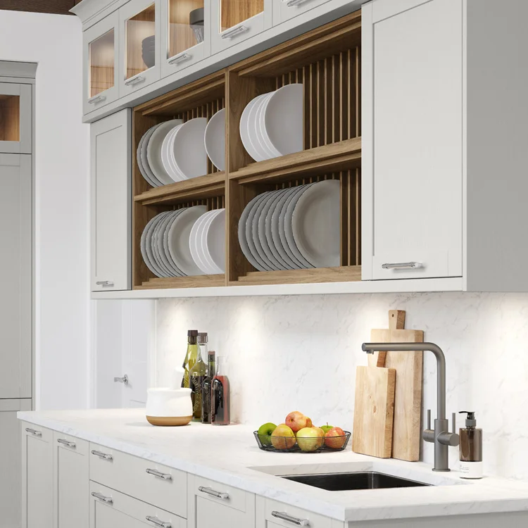 Modern Open Shelf Cabinets