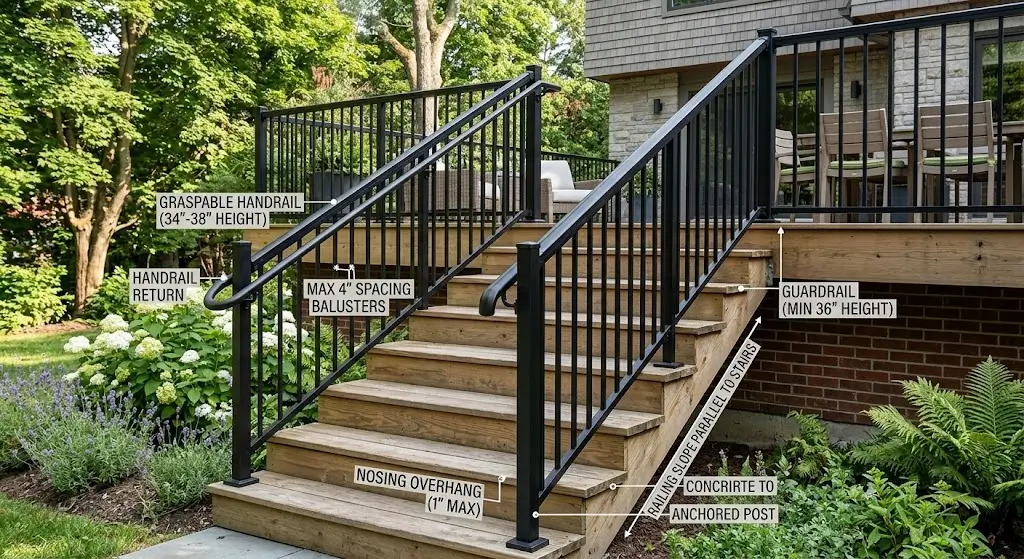 Exterior Stair Railing Guide